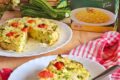 Tortino di riso con zucchine e provola